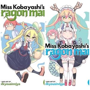 Miss Kobayashi's Dragon Maids Manga Vol 1 & 2 BUNDLE